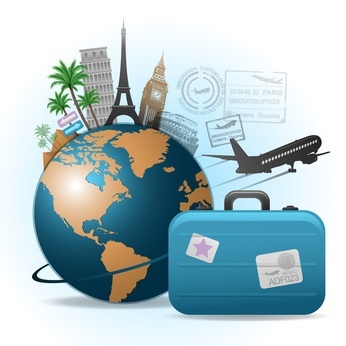 Travel background illustration